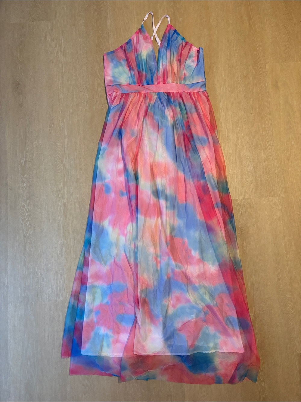 NWT Chartou Collection Tie Dye Maxi Dress size XL